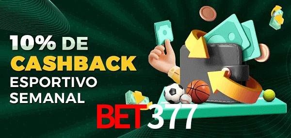 10% de bônus de cashback na Bet377